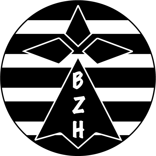 Sticker Ermine BZH Black White Bars