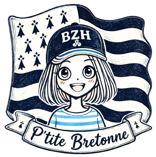 Autocollant Breton « P’tite Bretonne » – Fabrication Bretonne