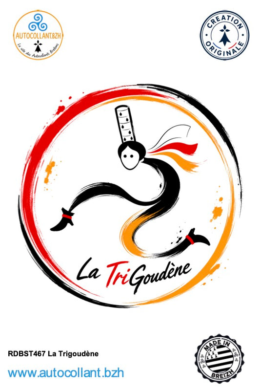 Autocollant La TriGoudène – Création bretonne