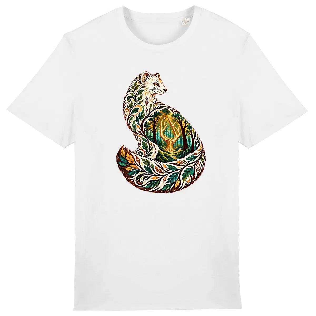 T-shirt unisexe Hermine & Arbre d’Or de Brocéliande