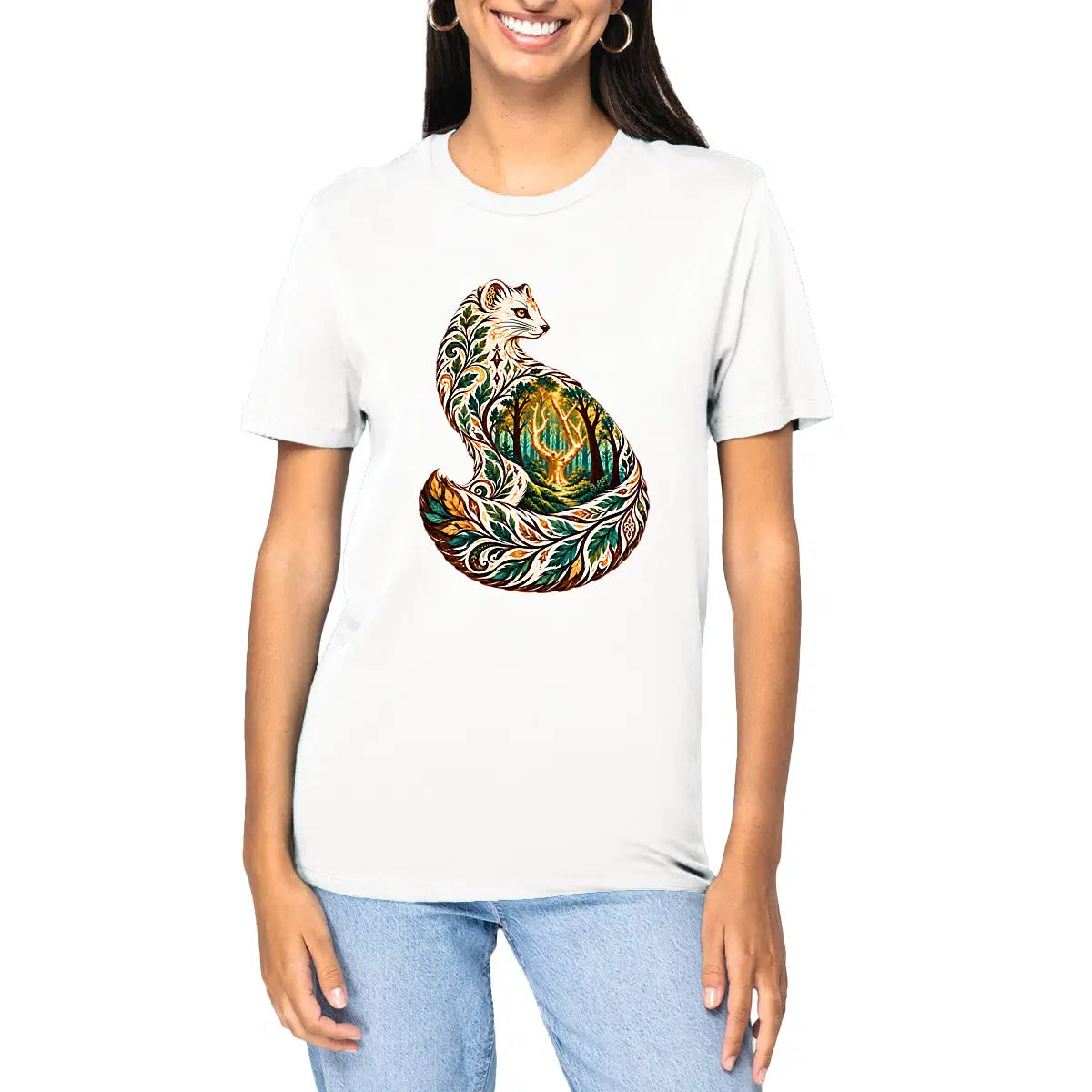 T-shirt unisexe Hermine & Arbre d’Or de Brocéliande