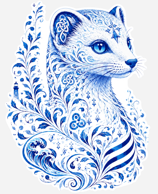 Tatouage Temporaire Hermine Bleue de Bretagne