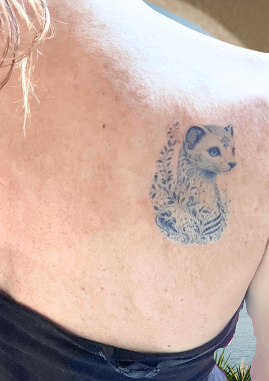 Tatouage Temporaire Hermine Bleue de Bretagne