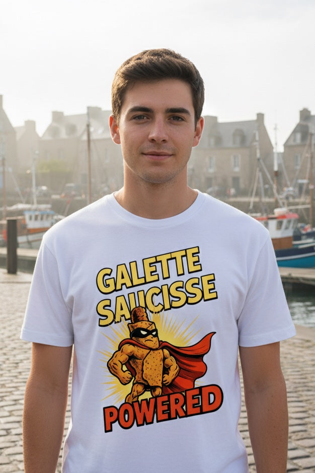 T-shirt Galette Saucisse Powered