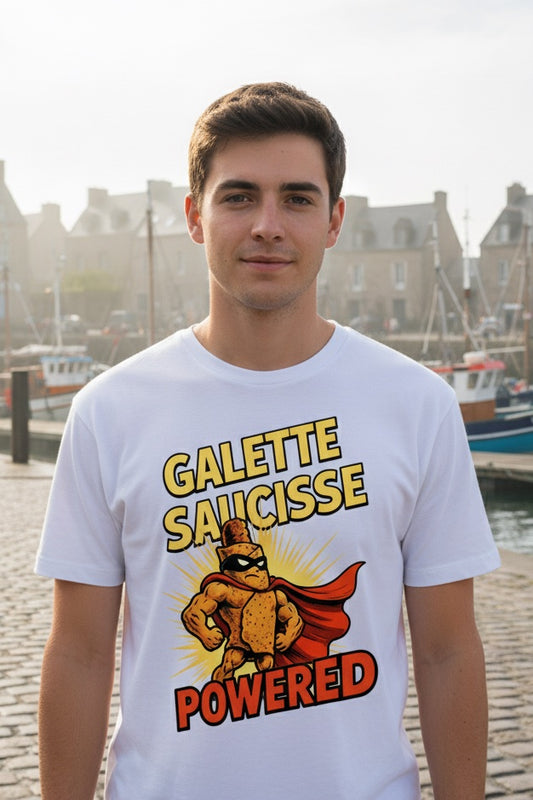T-shirt Galette Saucisse Powered
