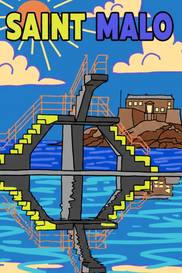 Saint-Malo Piscine du Bon Secours Poster