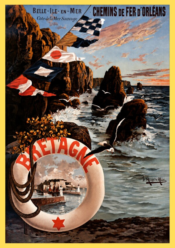 Affiche Belle-Île-en-Mer — Côte Sauvage