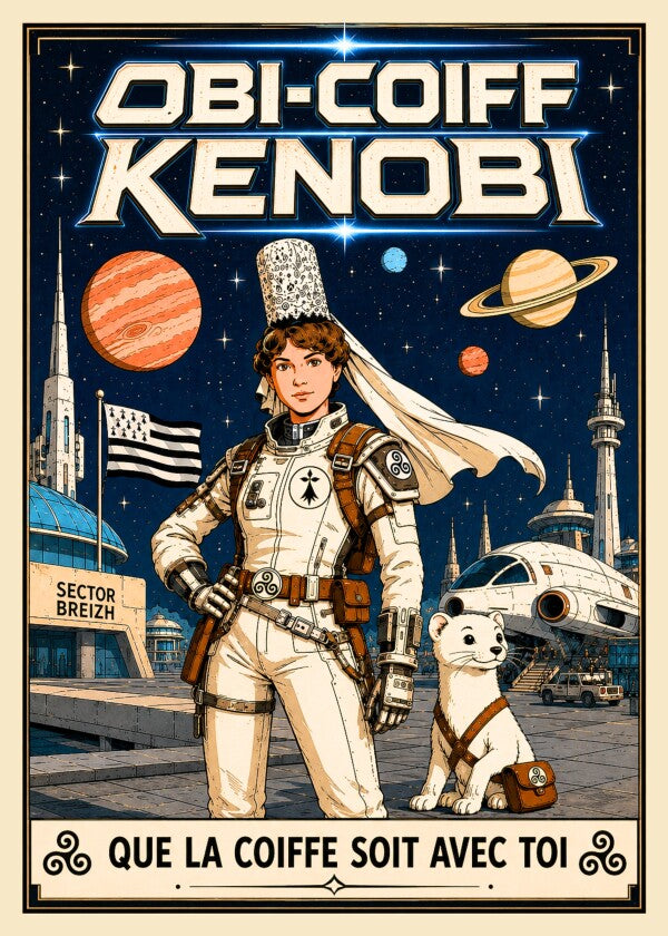 Poster Orbi-Coiff Kenobi 70x50 cm