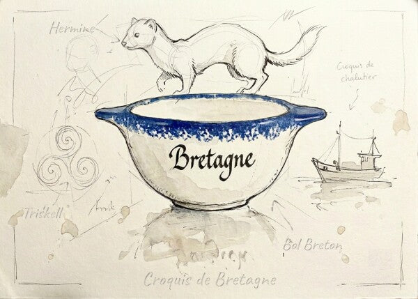 Affiche Croquis Breton 70x50 cm