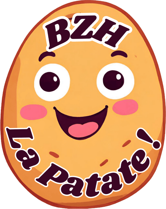 Autocollant BZH La Patate - Autocollant BZH