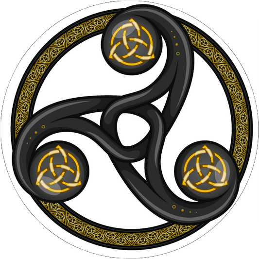 Autocollant Triskell Symboles Celtiques : Un symbole de fierté celtique - Autocollant BZH