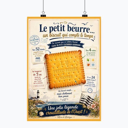 Affiche Petit Beurre – Esprit Breton & Gourmand