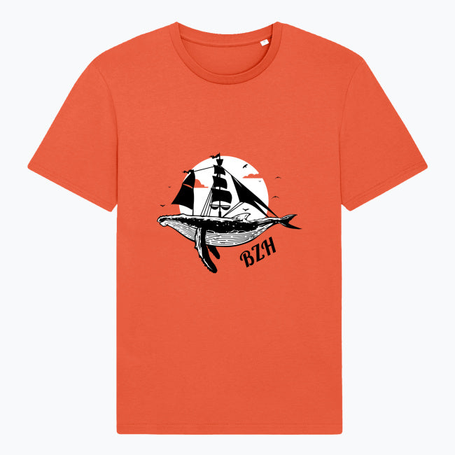 T-shirt Breton Baleine & Voilier – BZH