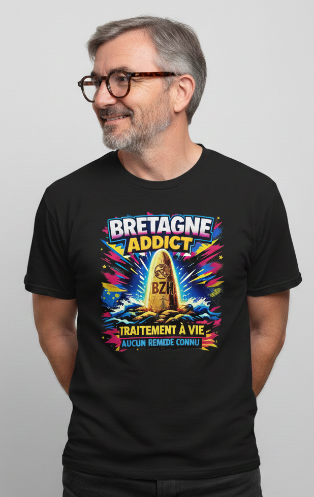 T-shirt Bretagne Addict Menhir