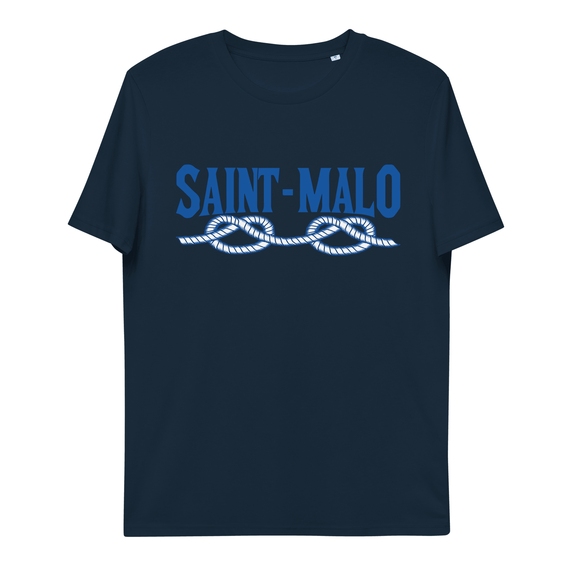 Tee-shirt Saint Malo Corde | Original, Marin & Écologique - Autocollant BZH