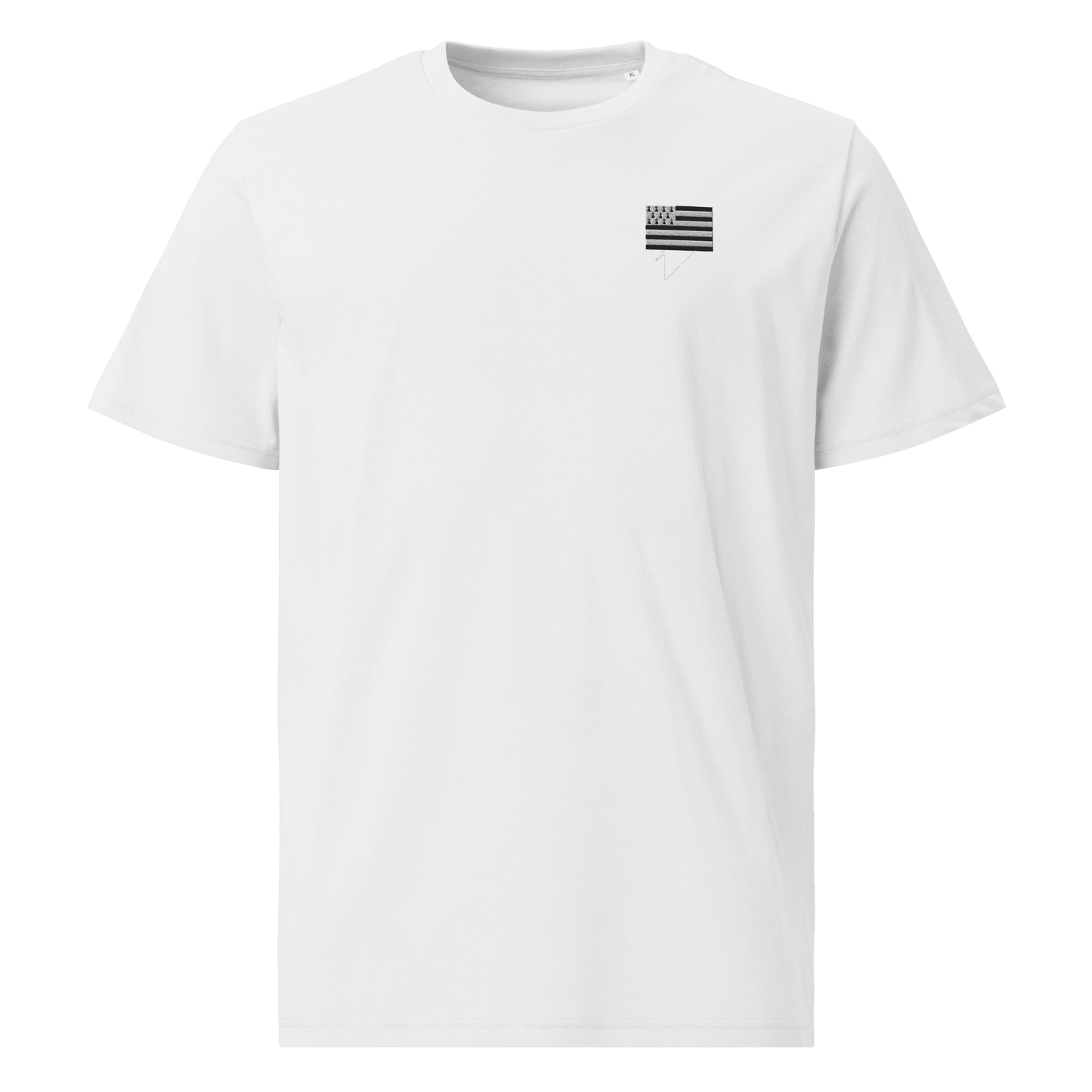 Unisex-T-Shirt mit bretonischer Flagge (bestickt)