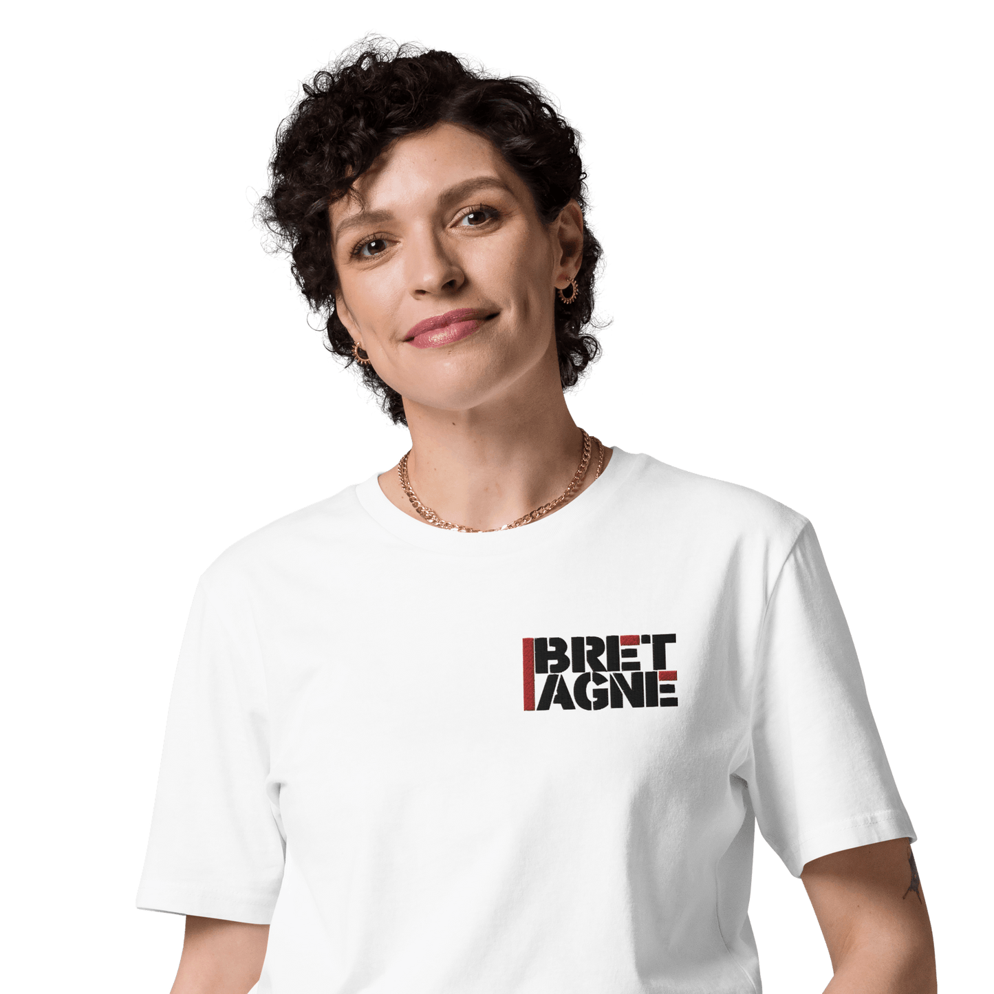 Brittany besticktes Bio-T-Shirt