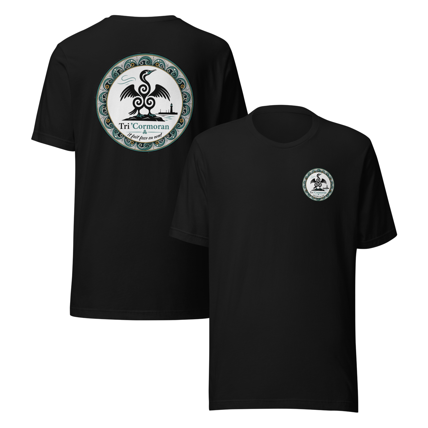 T-shirt unisexe Tri-Cormoran – Il fait face au vent