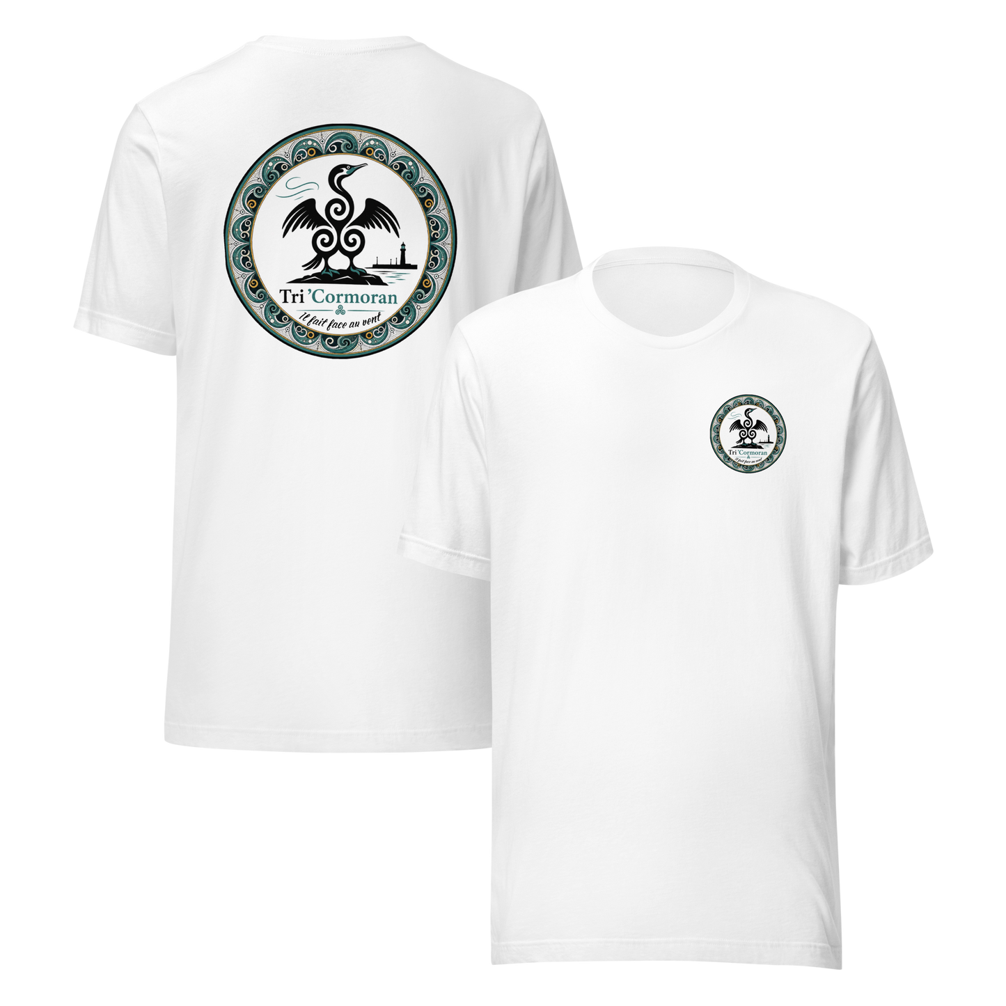 T-shirt unisexe Tri-Cormoran – Il fait face au vent