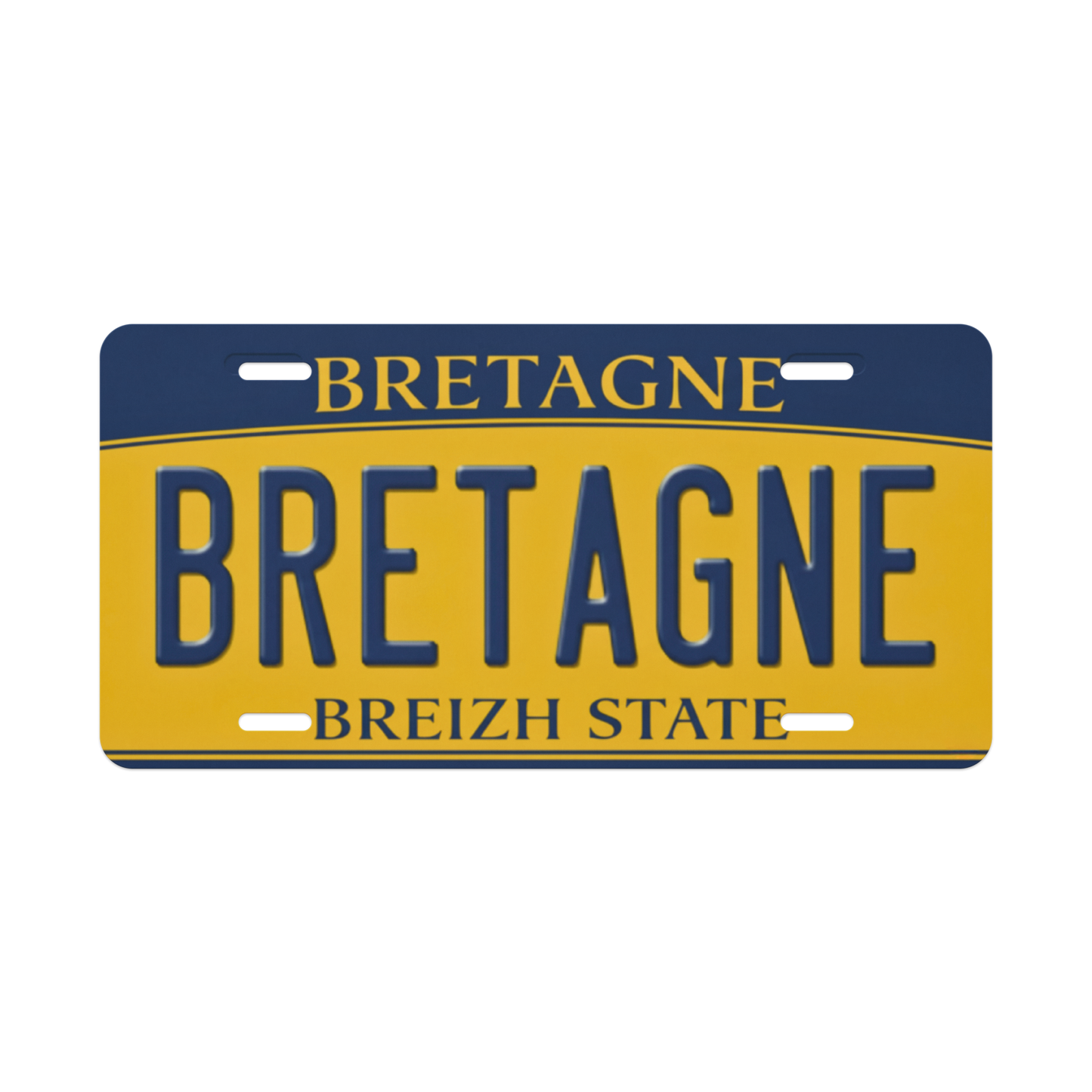 🇺🇸 Plaque décorative aluminium “Bretagne – Style New York”