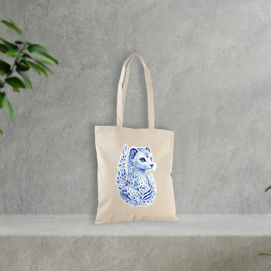 Tote bag en coton Hermine Bleue de Bretagne