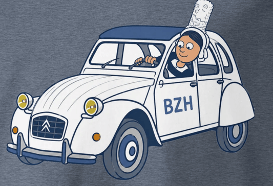 T-shirt unisexe Bigoudène en 2CV