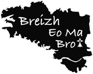 Autocollant Breton Breizh Eo Ma Bro - Autocollant BZH