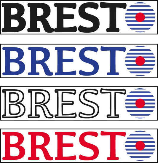 Autocollant Breton BREST (4 autocollants - 4 couleurs)