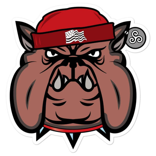 Autocollant Breton Bulldog Bad Boy - Autocollant BZH