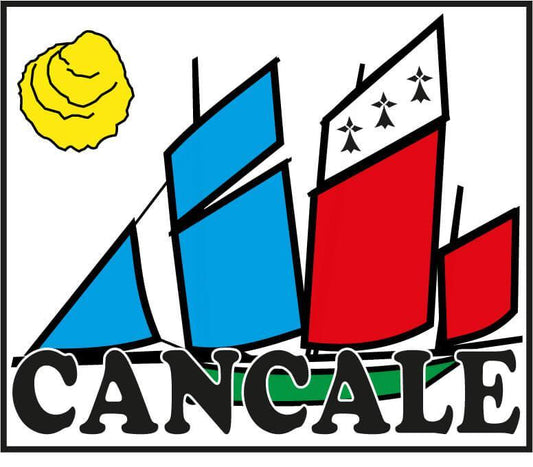 Autocollant Breton Cancale Bisquine Carré - Autocollant BZH