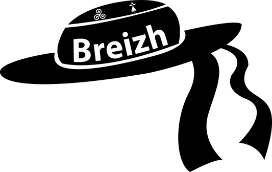 Autocollant Breton Chapeau Breton Breizh - Autocollant BZH
