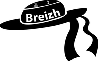 Autocollant Breton Chapeau Breton Breizh