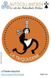 Autocollant Breton La TriGoudène Orange Droite