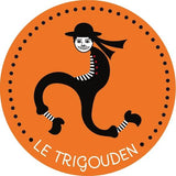 Autocollant Breton Le TriGouden Orange Gauche