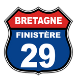autocollant Breton Route 66 Bretagne Départements