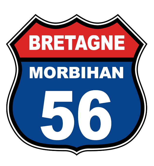 autocollant Breton Route 66 Bretagne Départements