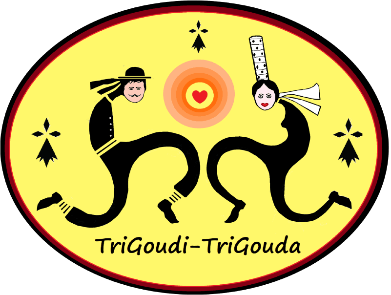 Autocollant Breton TriGoudi TriGouda - Autocollant BZH