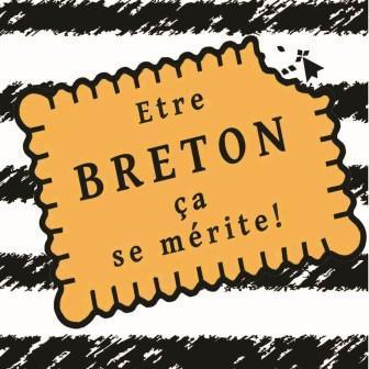 Autocollant Petit Beurre Breton Nouvelle Création - Autocollant BZH