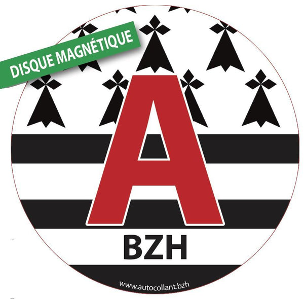 Disque Magnétique A Jeune Conducteur Breton Corse – Autocollant BZH