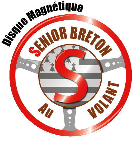 Disque Magnétique Senior Breton au volant