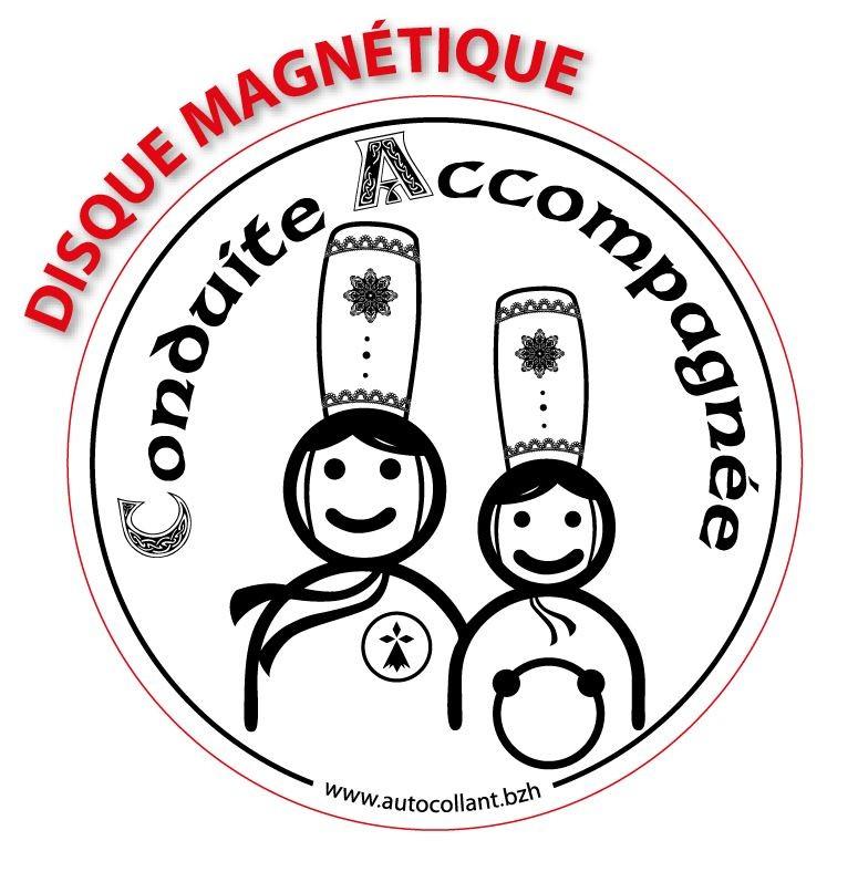 Disque Magnétique Conduite Accompagnée Bretonnes