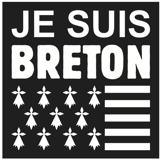 Sticker Je suis Breton / Bretonne Grand Format