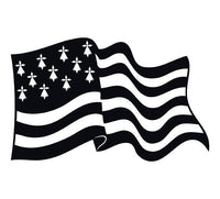 Stickers drapeau breton vague