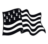 Stickers drapeau breton vague