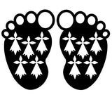 Stickers hermines pieds