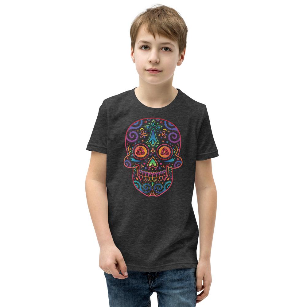 Tee-shirt Adolescent à Manches Courtes Breizh Skull