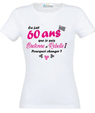 Tee-shirt Anniversaire Bretonne et Rebelle 40 à 70 ans