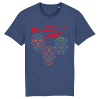 Tee-shirt Breton Bio Breizh Skulls