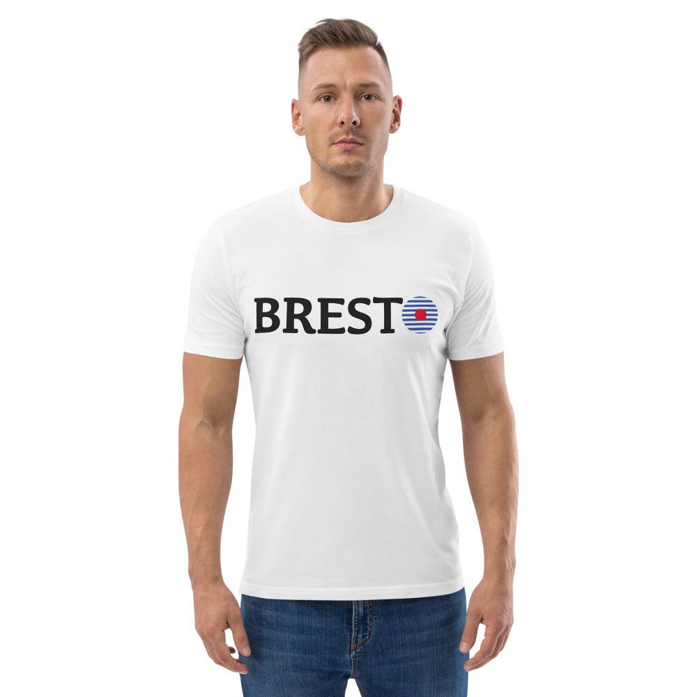 Tee-shirt Breton Bio BREST - Autocollant BZH