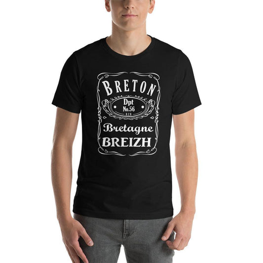 Tee-shirt Breton Jack's avec N° 56 Morbihan - Autocollant BZH